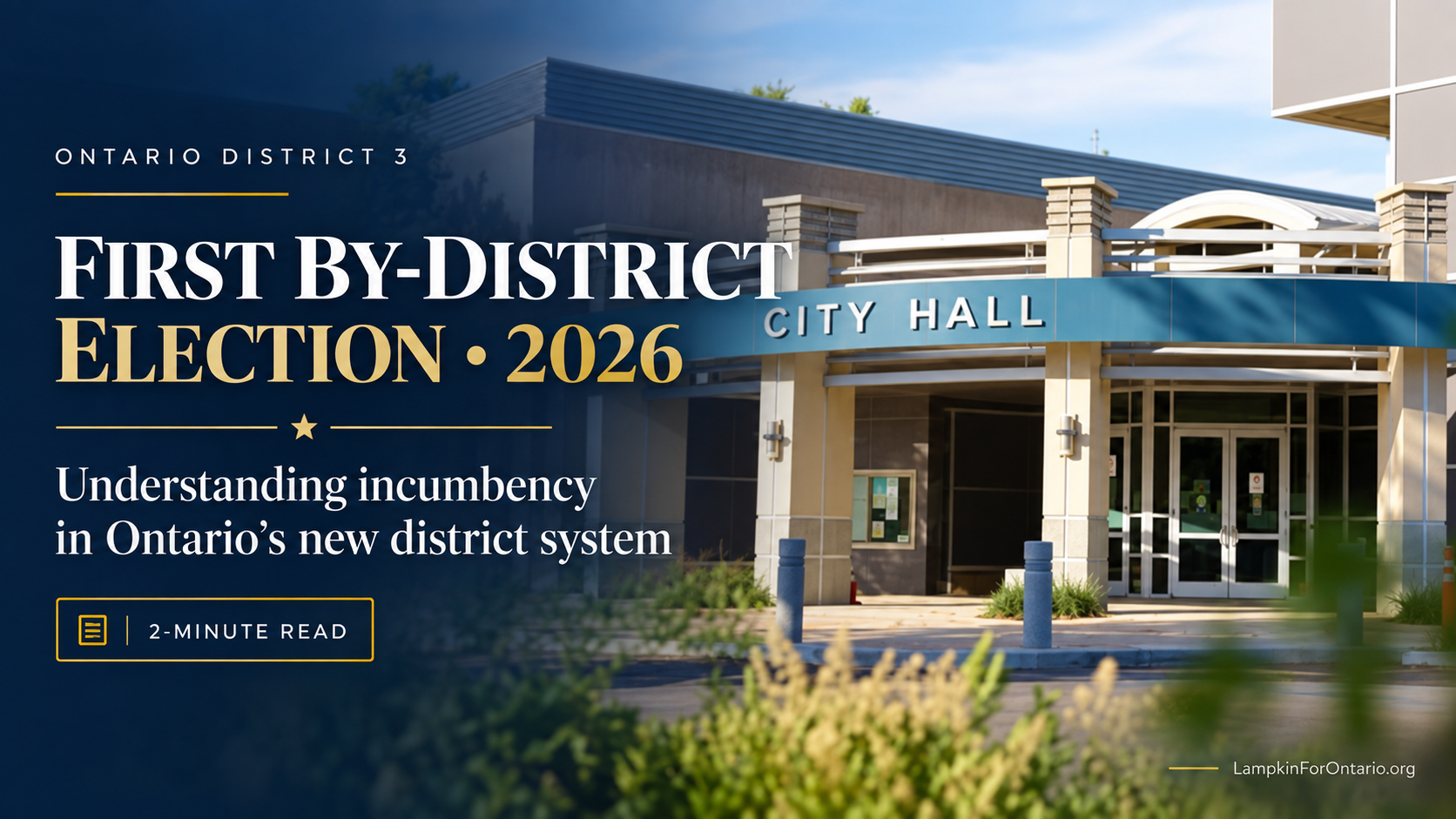 Is Alan Wapner the District 3 Incumbent? Ontario's 2026 Election Explained